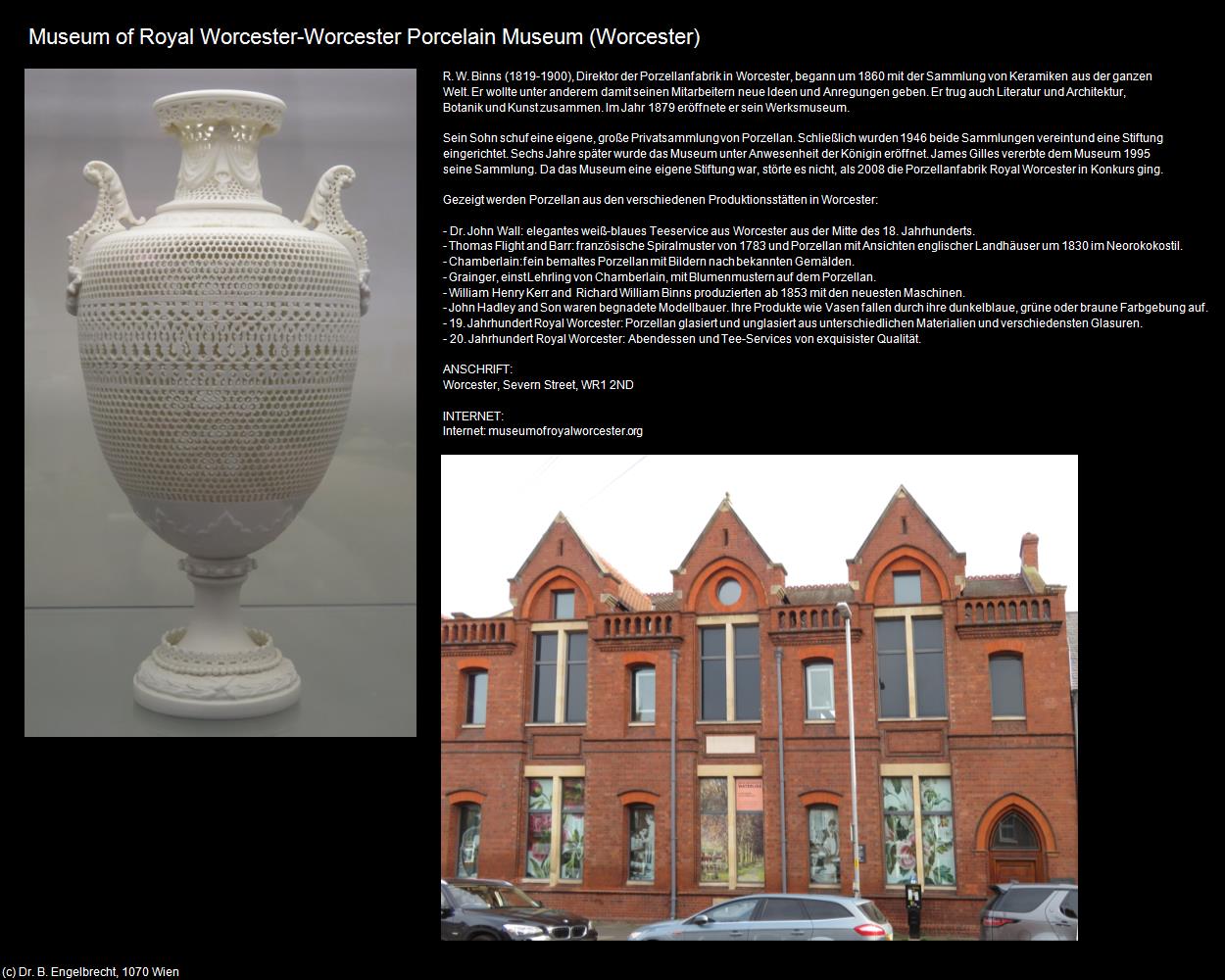 Museum of Royal Worcester-Worcester Porcelain Museum (Worcester, England) in Kulturatlas-ENGLAND und WALES