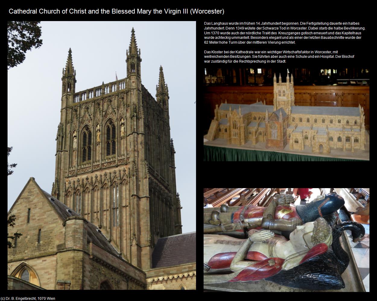 Cathedral Church of Christ and the Blessed Mary the Virgin III  (Worcester, England) in Kulturatlas-ENGLAND und WALES