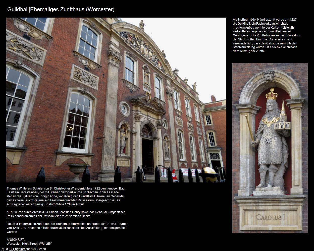 Guildhall|Ehemaliges Zunfthaus (Worcester, England) in Kulturatlas-ENGLAND und WALES