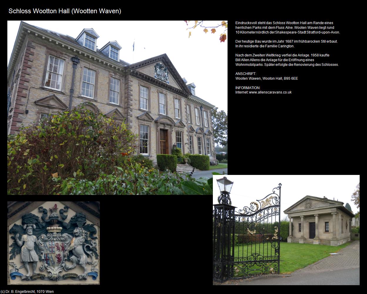 Schloss Wootton Hall (Wootten Waven, England) in Kulturatlas-ENGLAND und WALES