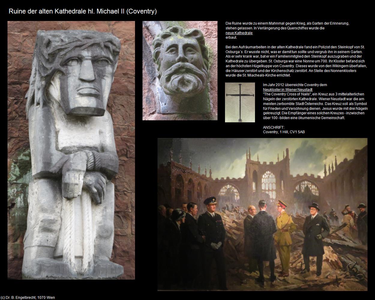 Ruine der alten Kathedrale hl. Michael II  (Coventry, England      ) in Kulturatlas-ENGLAND und WALES(c)B.Engelbrecht