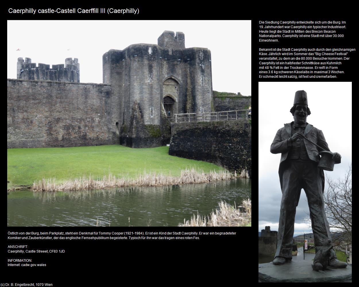 Caerphilly castle III (Caerphilly, Wales) in Kulturatlas-ENGLAND und WALES