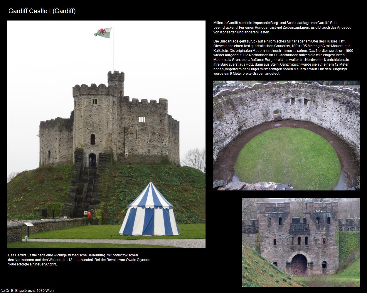 Cardiff Castle I (Cardiff, Wales) in Kulturatlas-ENGLAND und WALES