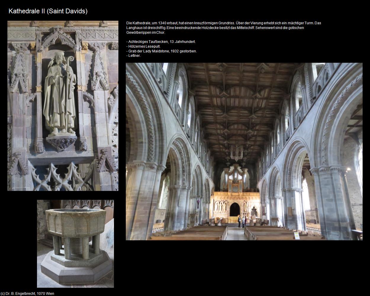 Kathedrale II  (Saint Davids, Wales) in Kulturatlas-ENGLAND und WALES