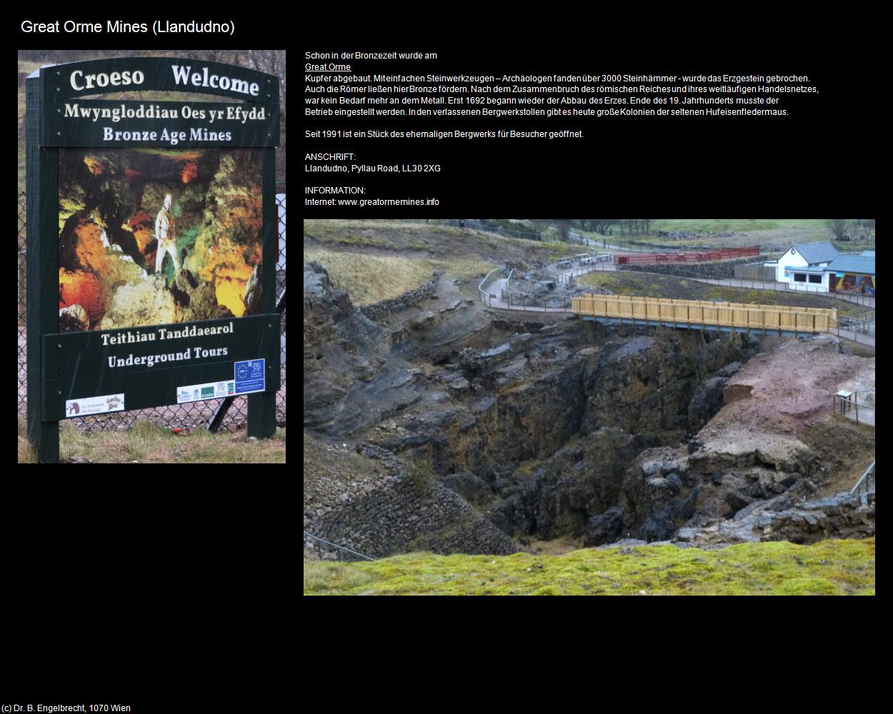 Great Orme Mines  (Llandudno, Wales) in Kulturatlas-ENGLAND und WALES(c)B.Engelbrecht