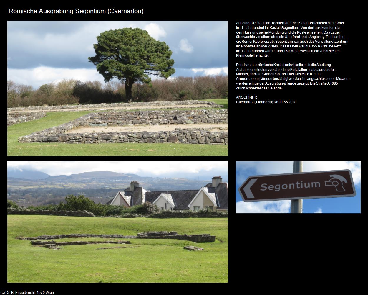 Römische Ausgrabung Segontium (Caernarfon) (Caernarfon, Wales) in Kulturatlas-ENGLAND und WALES