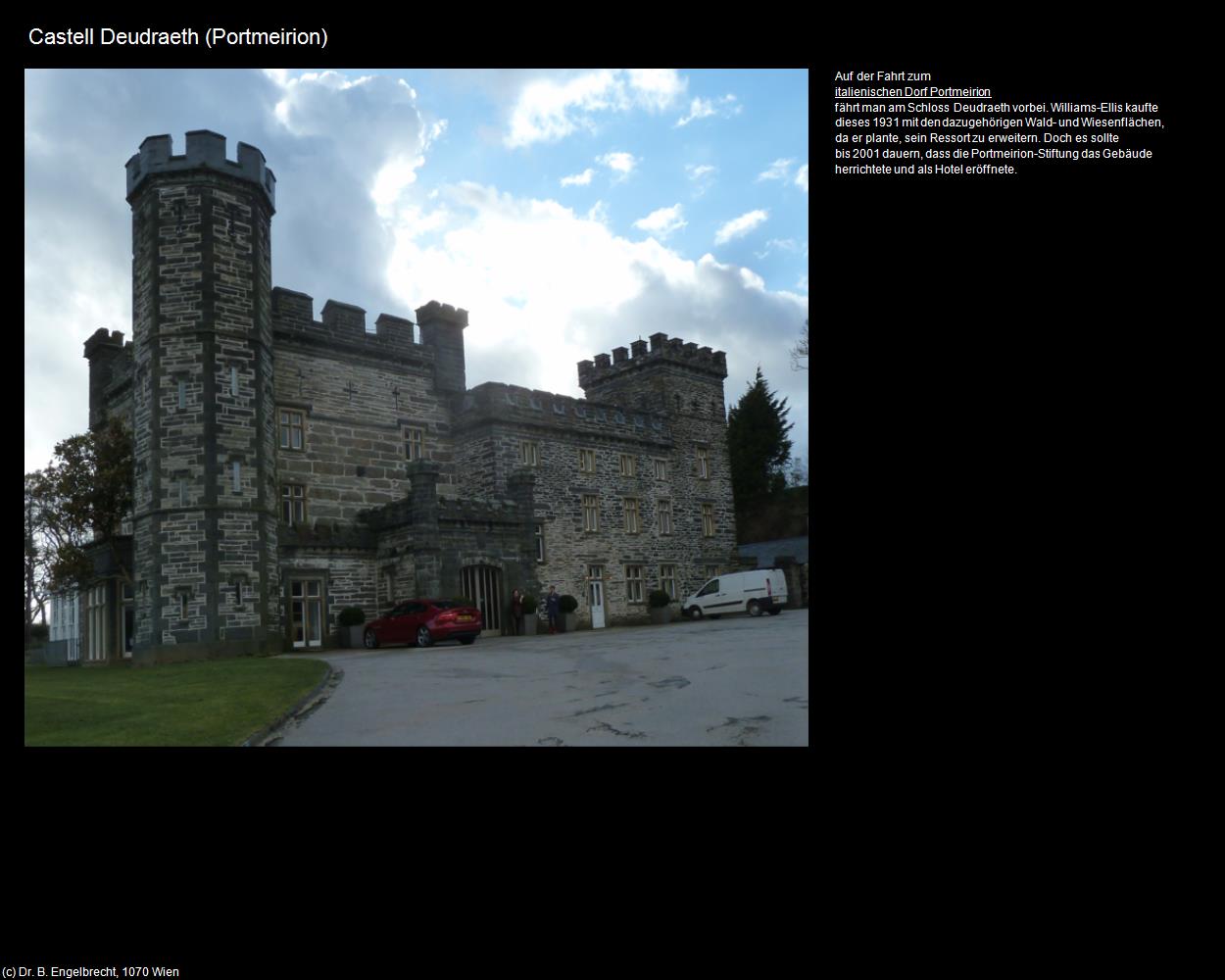 Castell Deudraeth (Portmeirion)  (Portmeirion, Wales) in Kulturatlas-ENGLAND und WALES(c)B.Engelbrecht