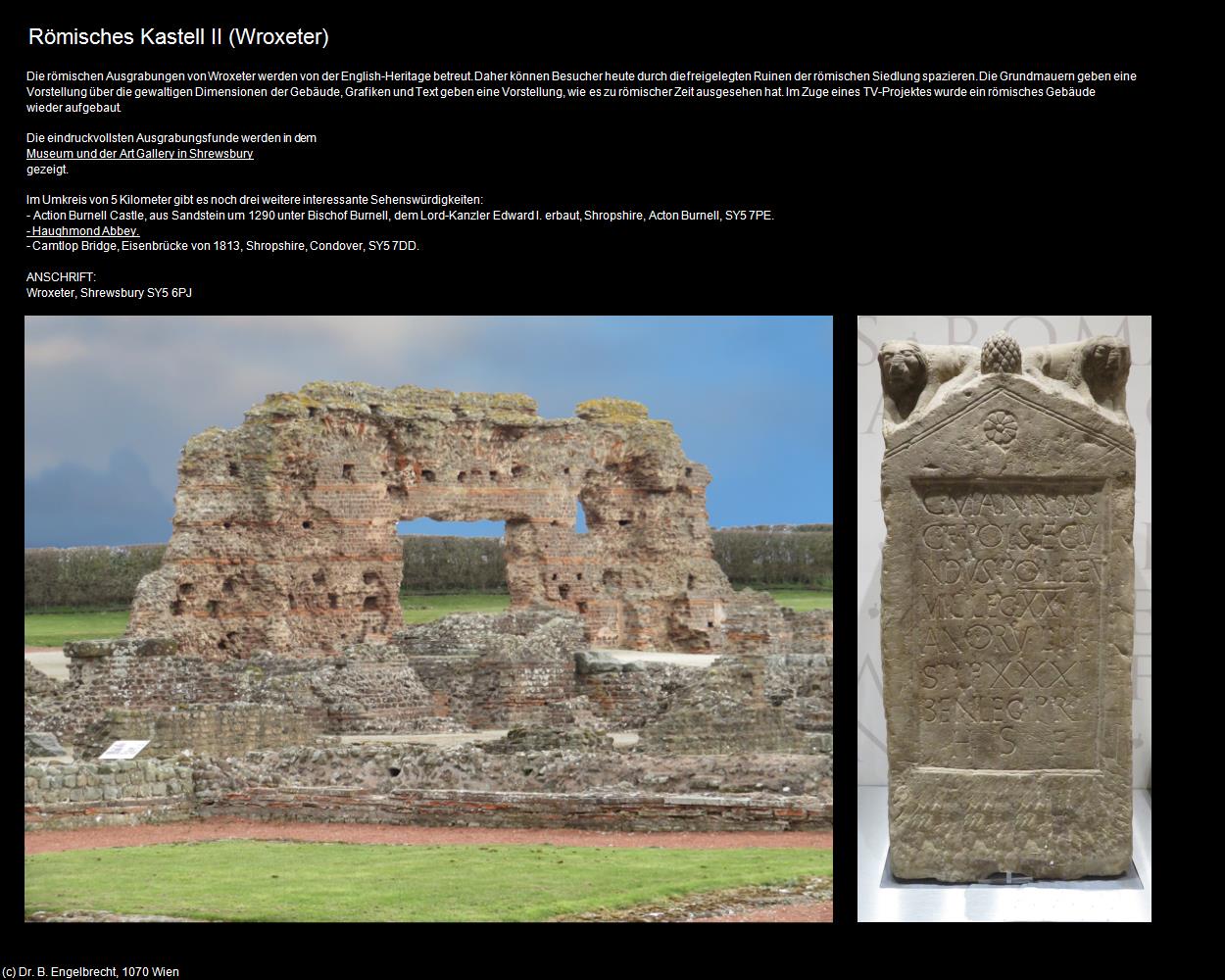 Römisches Kastell II  (Wroxeter, England) in Kulturatlas-ENGLAND und WALES(c)B.Engelbrecht