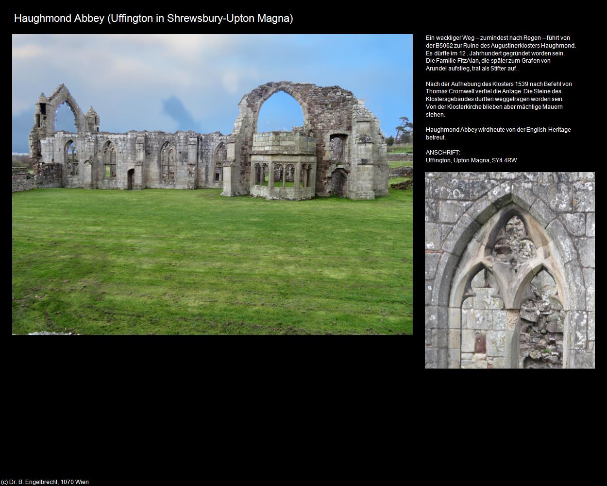 Haughmond Abbey (Upton Magna) (Uffington in Shrewsbury, England) in Kulturatlas-ENGLAND und WALES