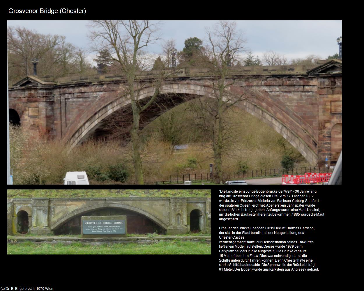 Grosvenor Bridge  (Chester, England) in Kulturatlas-ENGLAND und WALES(c)B.Engelbrecht