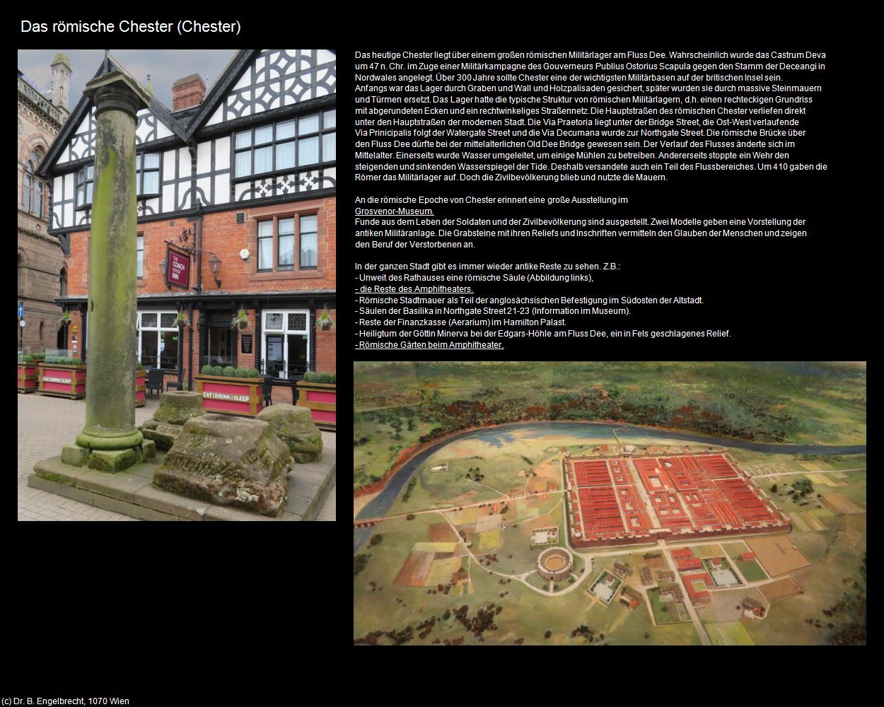 Das römische Chester  (Chester, England) in Kulturatlas-ENGLAND und WALES(c)B.Engelbrecht