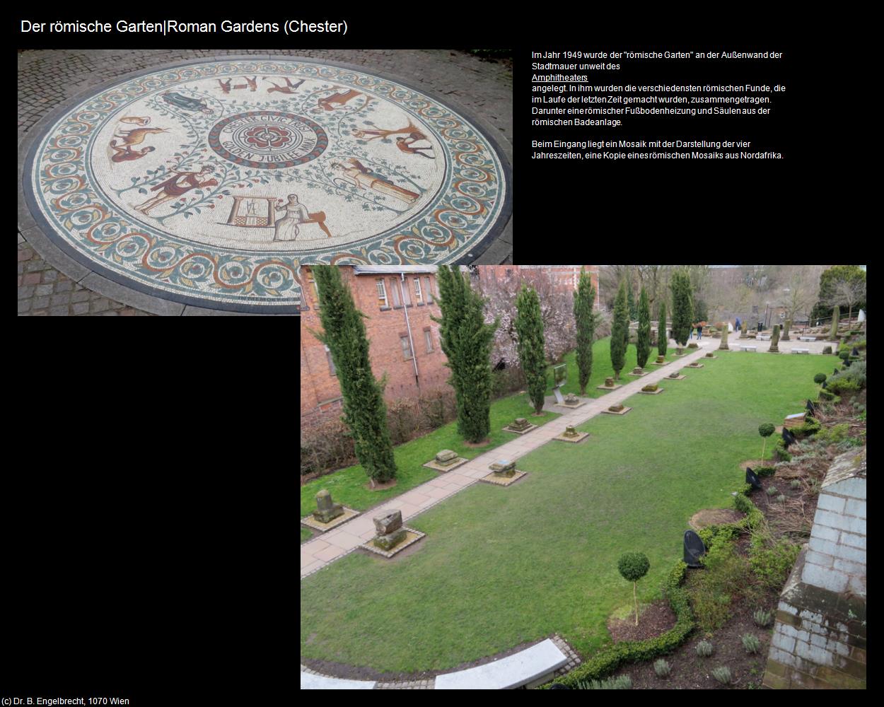Der römische Garten|Roman Gardens  (Chester, England) in Kulturatlas-ENGLAND und WALES(c)B.Engelbrecht