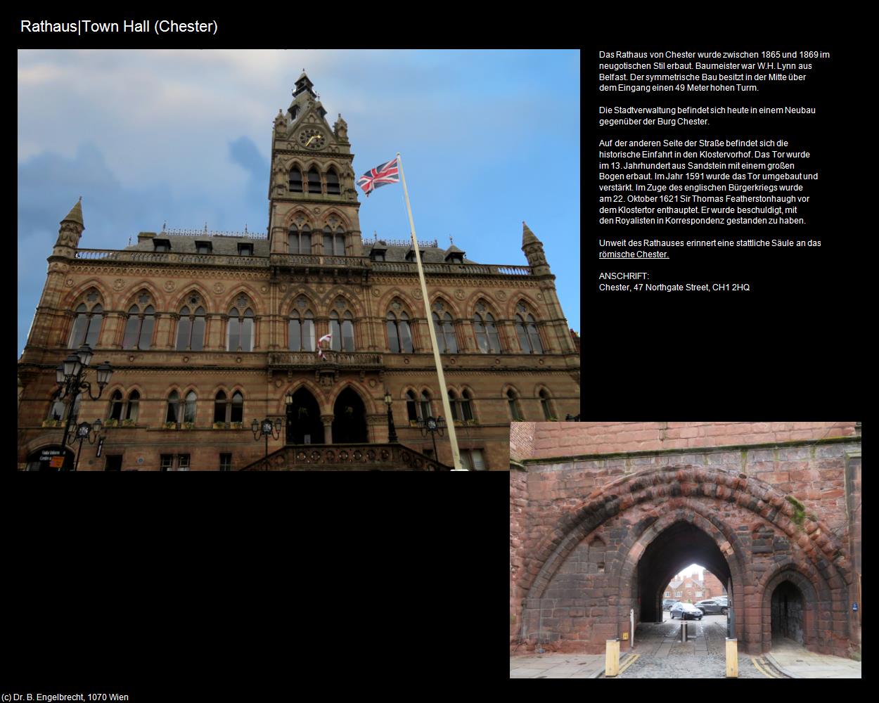 Rathaus|Town Hall  (Chester, England) in Kulturatlas-ENGLAND und WALES(c)B.Engelbrecht