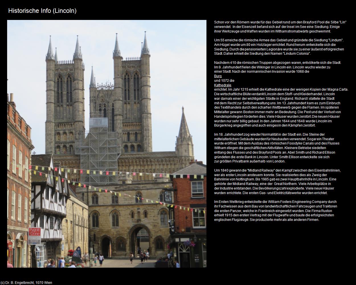 Historische Info  (Lincoln, England) in Kulturatlas-ENGLAND und WALES(c)B.Engelbrecht