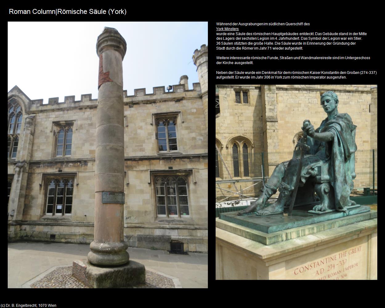 Roman Column|Römische Säule (York, England) in Kulturatlas-ENGLAND und WALES(c)B.Engelbrecht