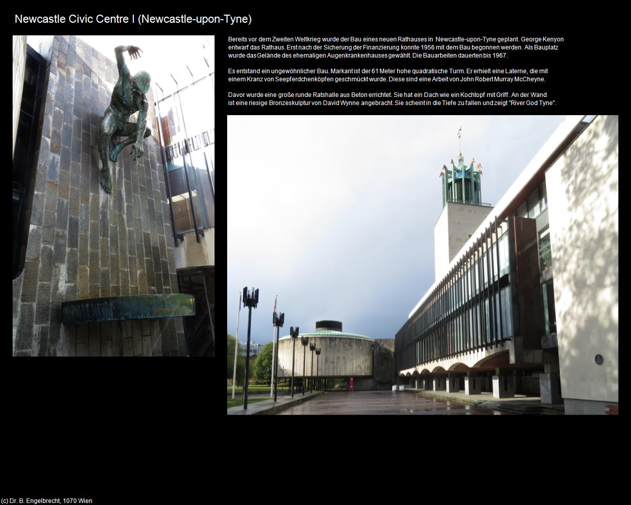 Newcastle Civic Centre I  (Newcastle-upon-Tyne, England) in Kulturatlas-ENGLAND und WALES