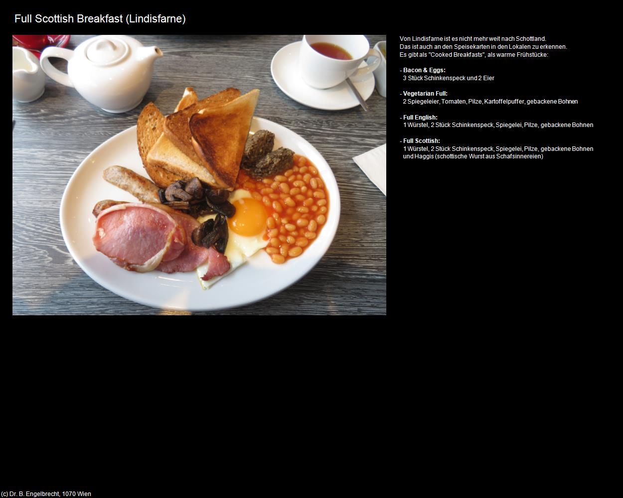 Full Scottish Breakfast (Lindisfarne, England) in Kulturatlas-ENGLAND und WALES