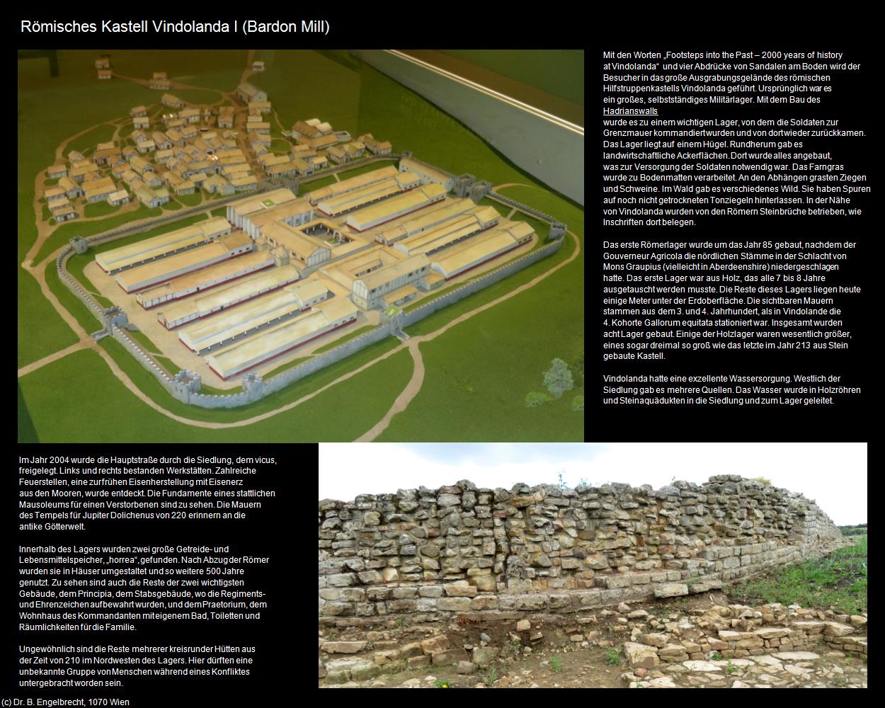 Römisches Kastell Vindolanda I  (Bardon Mill, England) in Kulturatlas-ENGLAND und WALES(c)B.Engelbrecht