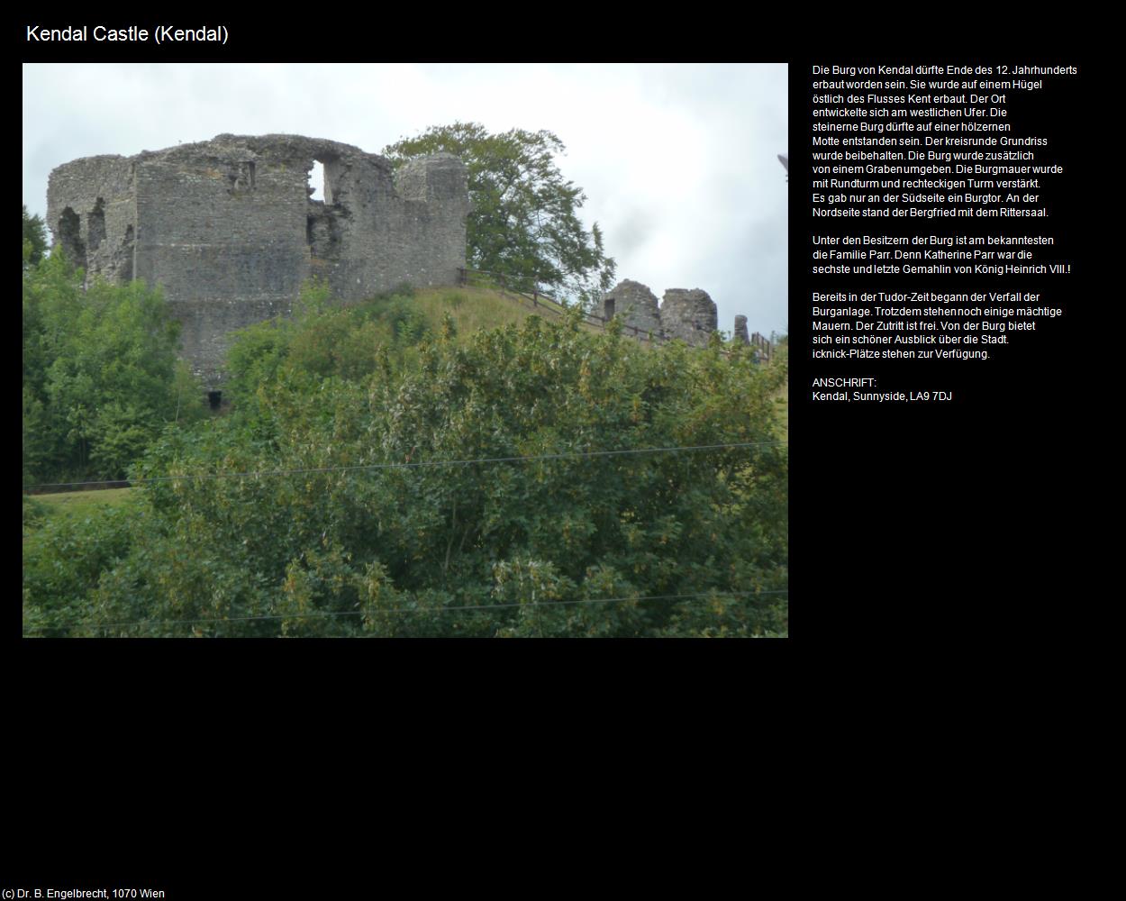 Kendal Castle (Kendal, England ) in Kulturatlas-ENGLAND und WALES