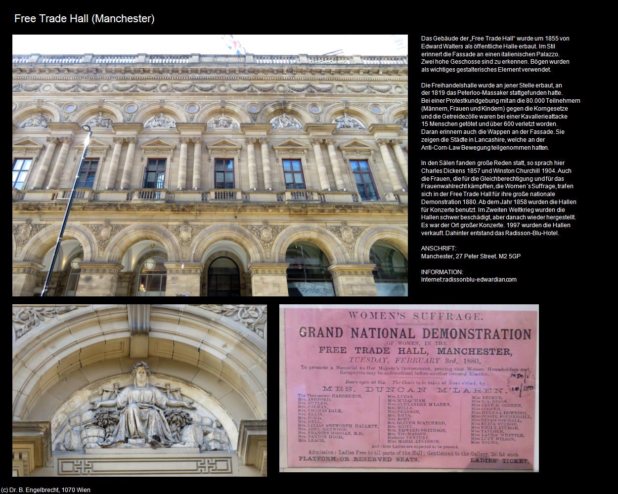 Free Trade Hall  (Manchester, England  ) in Kulturatlas-ENGLAND und WALES