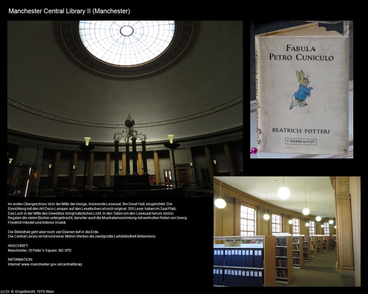 Central Library II (Manchester, England  ) in Kulturatlas-ENGLAND und WALES