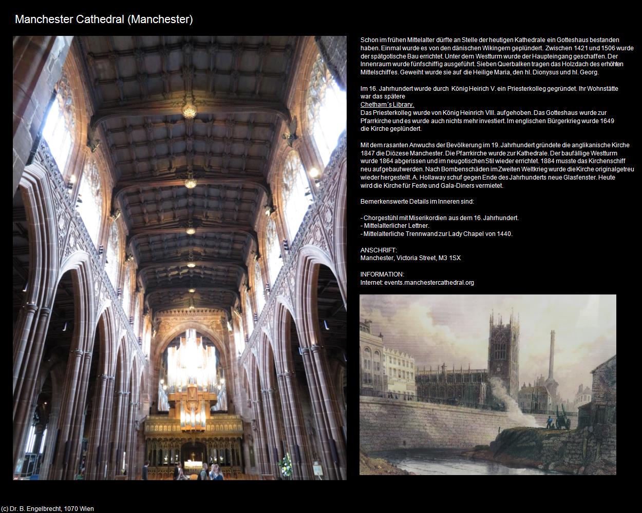 Manchester Cathedral  (Manchester, England  ) in Kulturatlas-ENGLAND und WALES(c)B.Engelbrecht