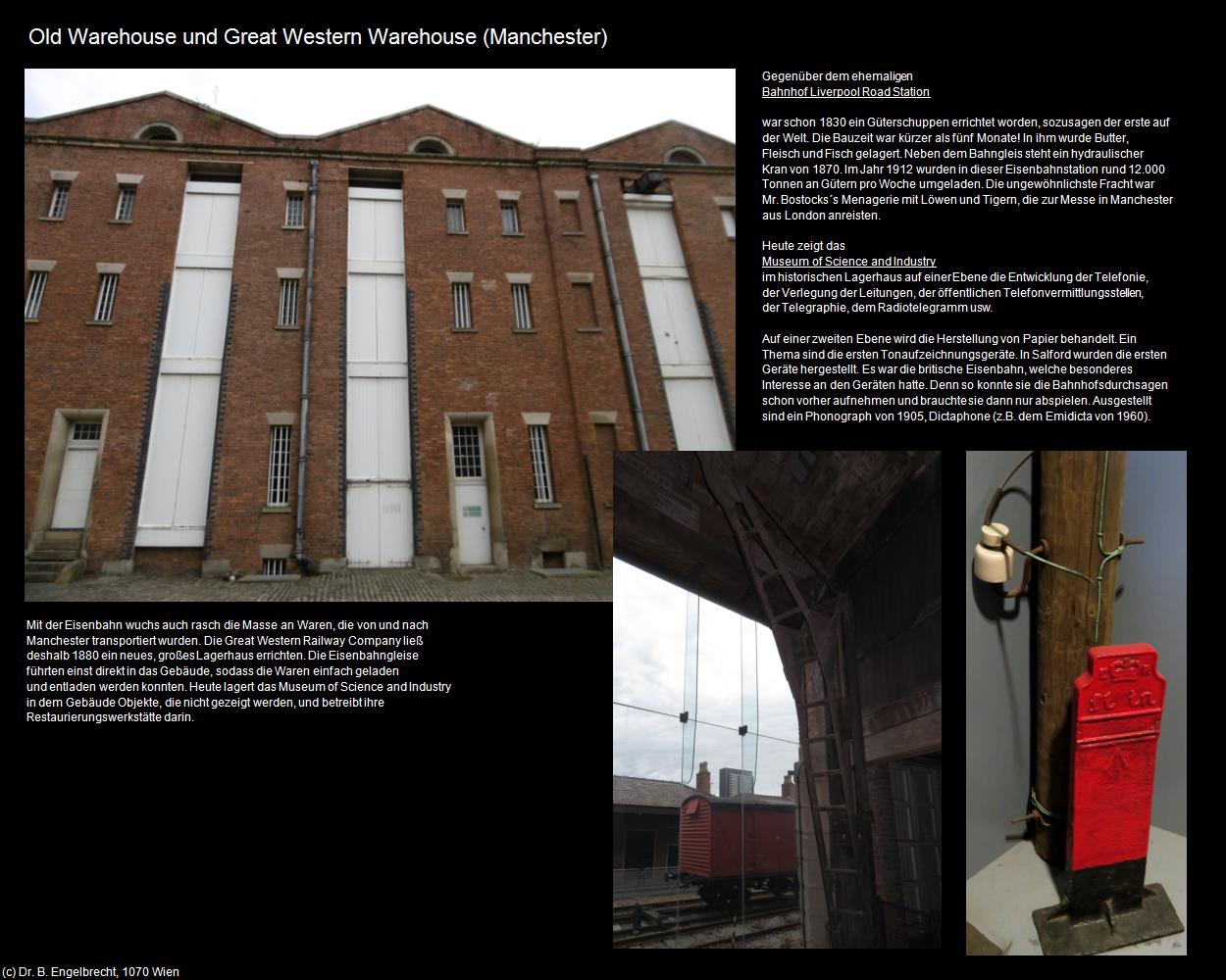 Old Warehouse und Great Western Warehouse  (Manchester, England  ) in Kulturatlas-ENGLAND und WALES(c)B.Engelbrecht