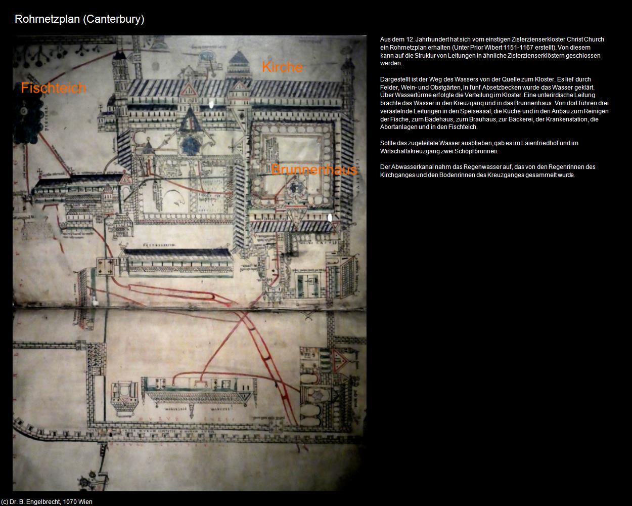 Rohrnetzplan (Canterbury) (Canterbury, England) in Kulturatlas-ENGLAND und WALES