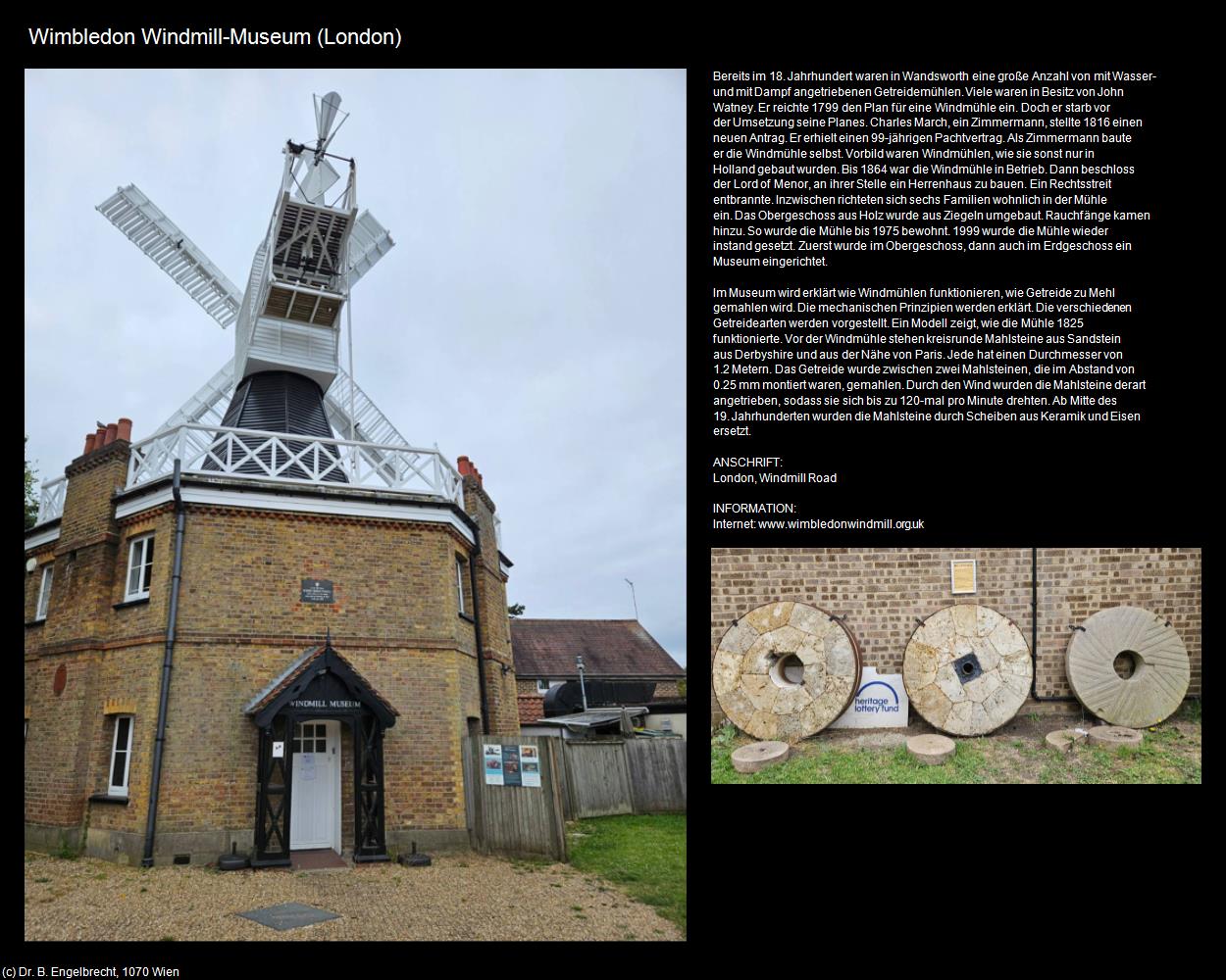 Wimbledon Windmill-Museum (London, England) in Kulturatlas-ENGLAND und WALES