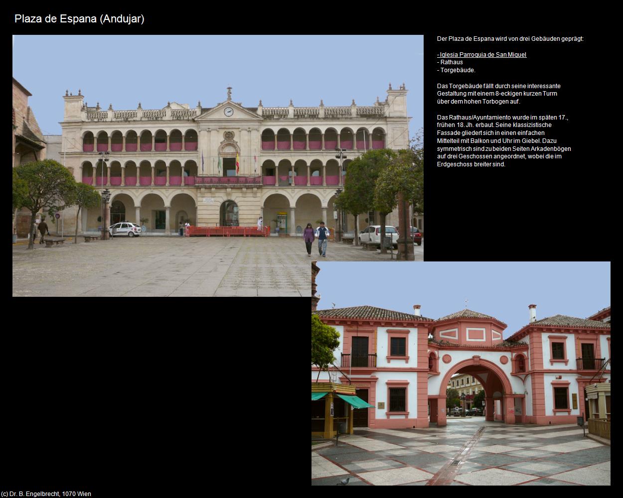 Plaza de Espana (Andujar) in Kulturatlas-SPANIEN-ANDALUSIEN(c)B.Engelbrecht