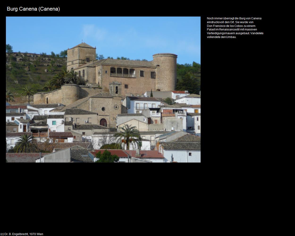 Burg Canena (Canena) in Kulturatlas-SPANIEN-ANDALUSIEN