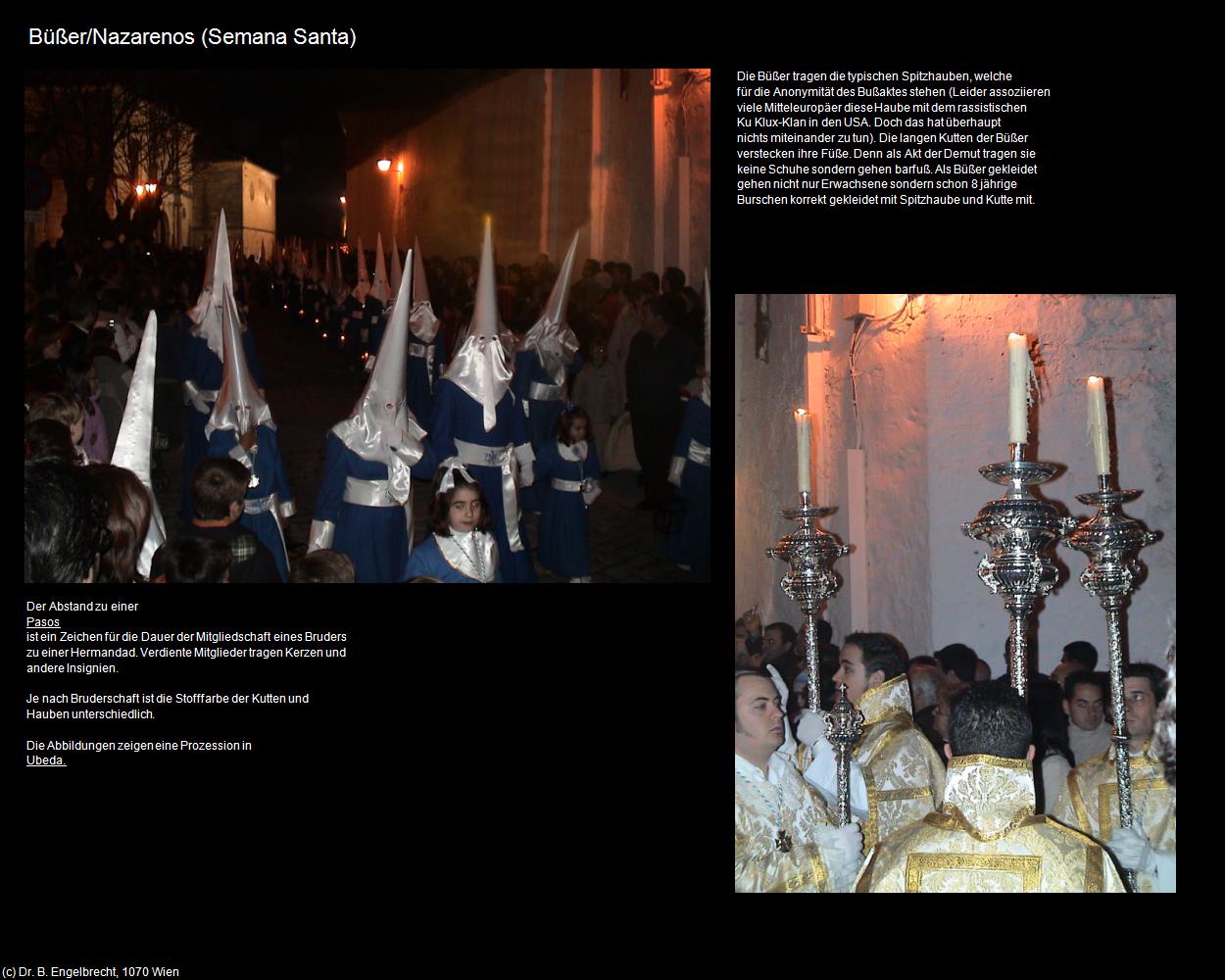 Büßer/Nazarenos (+Semana Santa) in Kulturatlas-SPANIEN-ANDALUSIEN(c)B.Engelbrecht