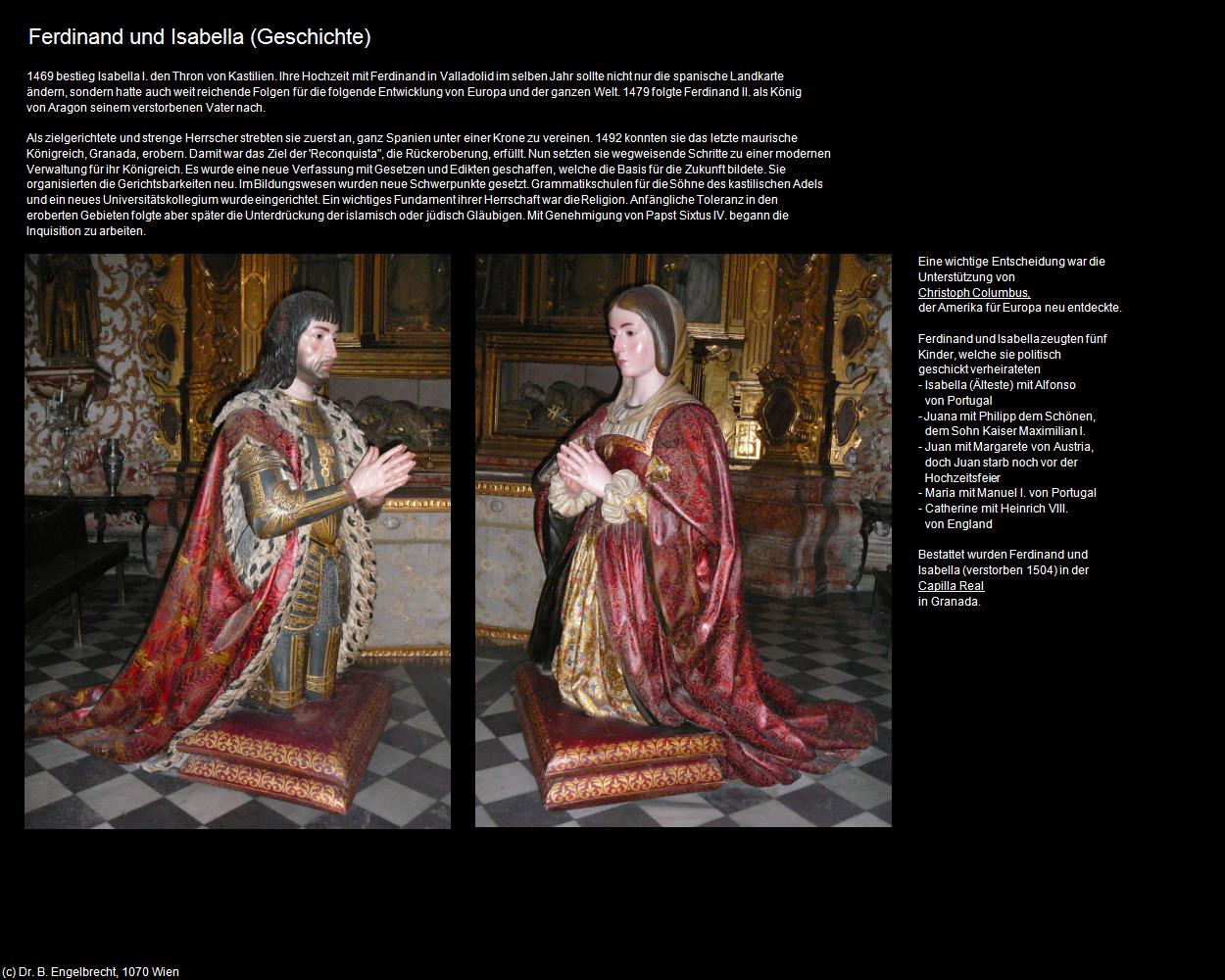 Ferdinand und Isabella (Geschichte) (Granada) in ANDALUSIEN(c)B.Engelbrecht