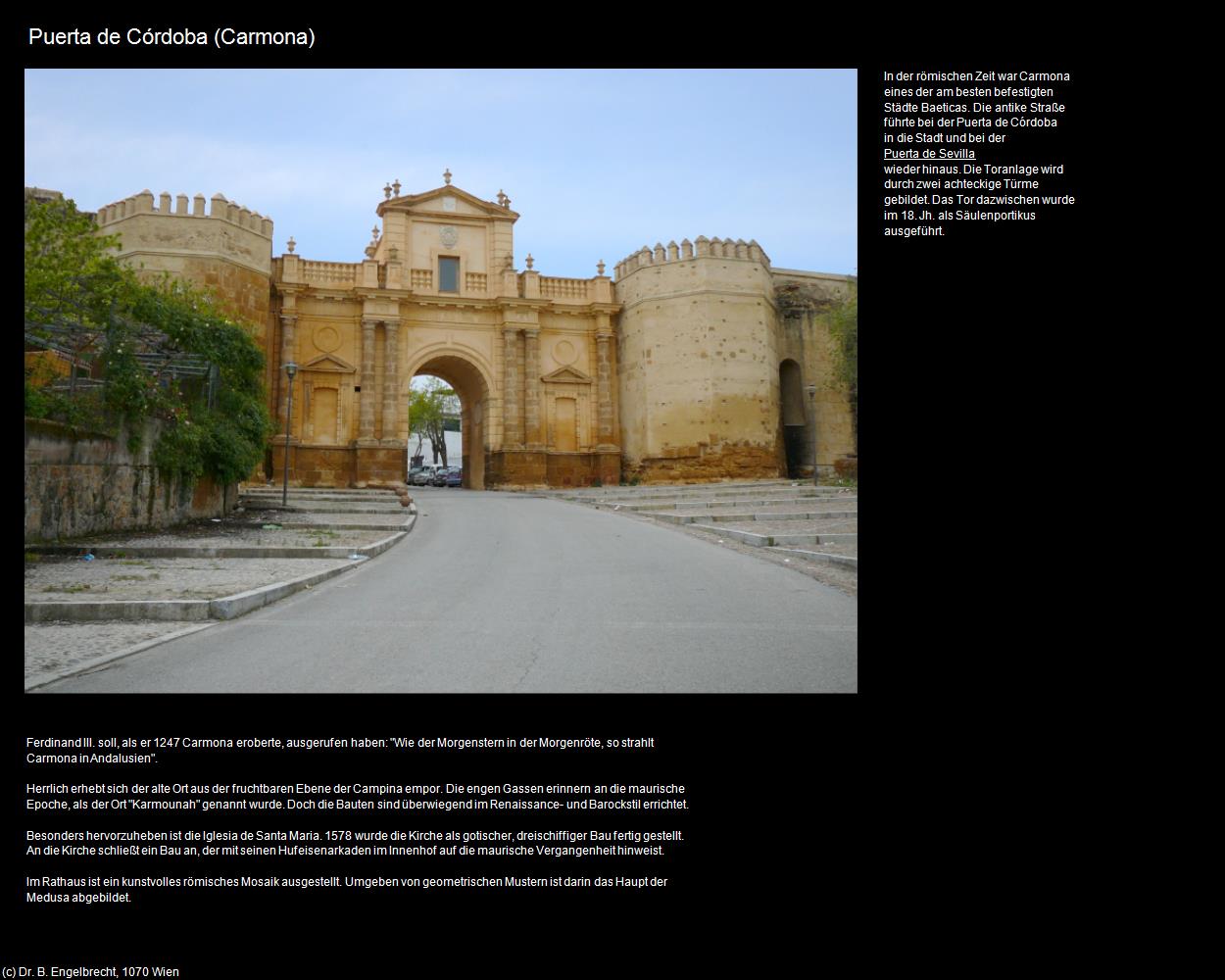 Puerta de Córdoba (Carmona) in ANDALUSIEN(c)B.Engelbrecht