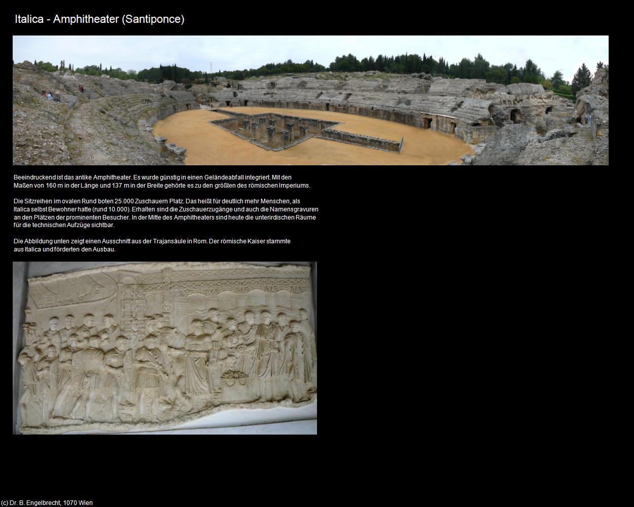 Italica - Amphitheater (Santiponce) in Kulturatlas-SPANIEN-ANDALUSIEN