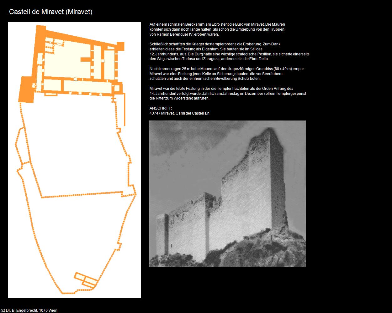 Castell de Miravet (Miravet) in Kulturatlas-SPANIEN-KATALONIEN