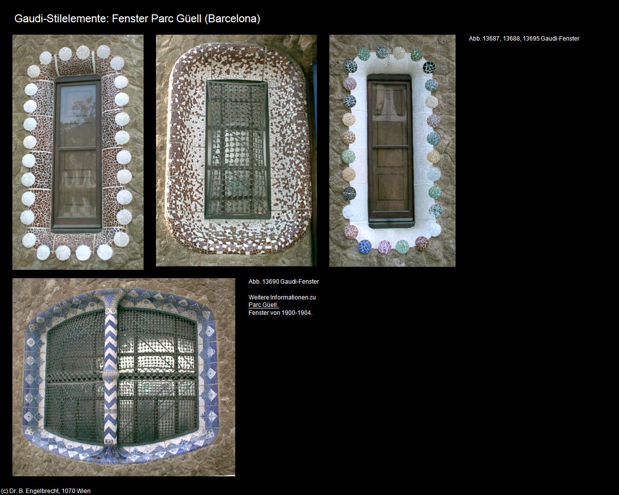 Gaudi-Stilelemente: Fenster I  (Barcelona) in Kulturatlas-SPANIEN-KATALONIEN(c)B.Engelbrecht