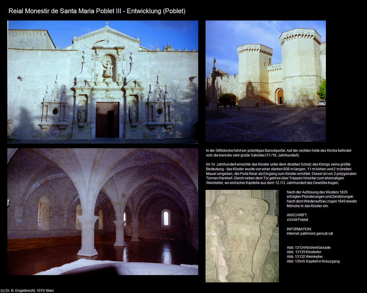 Reial Monestir de Santa Maria Poblet III-Kreuzgang (Poblet) in Kulturatlas-SPANIEN-KATALONIEN