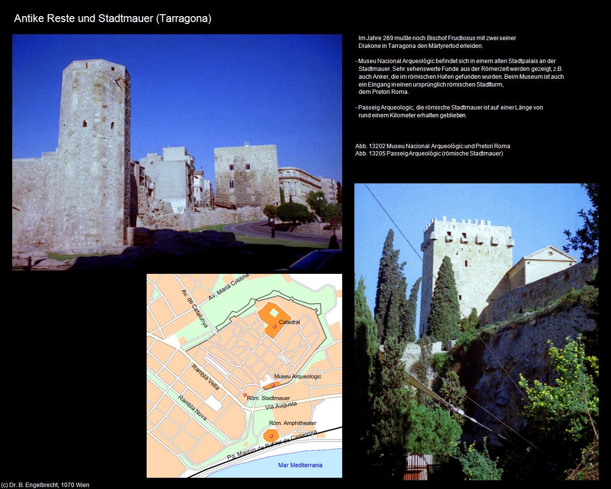 Antike Reste und Stadtmauer (Tarragona) in KATALONIEN