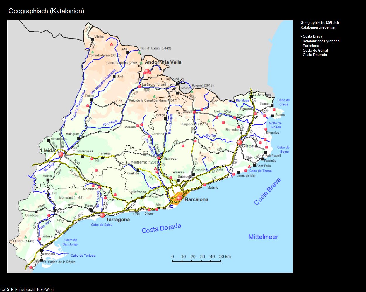 Geographisch (Katalonien) (+LAND und LEUTE) in KATALONIEN