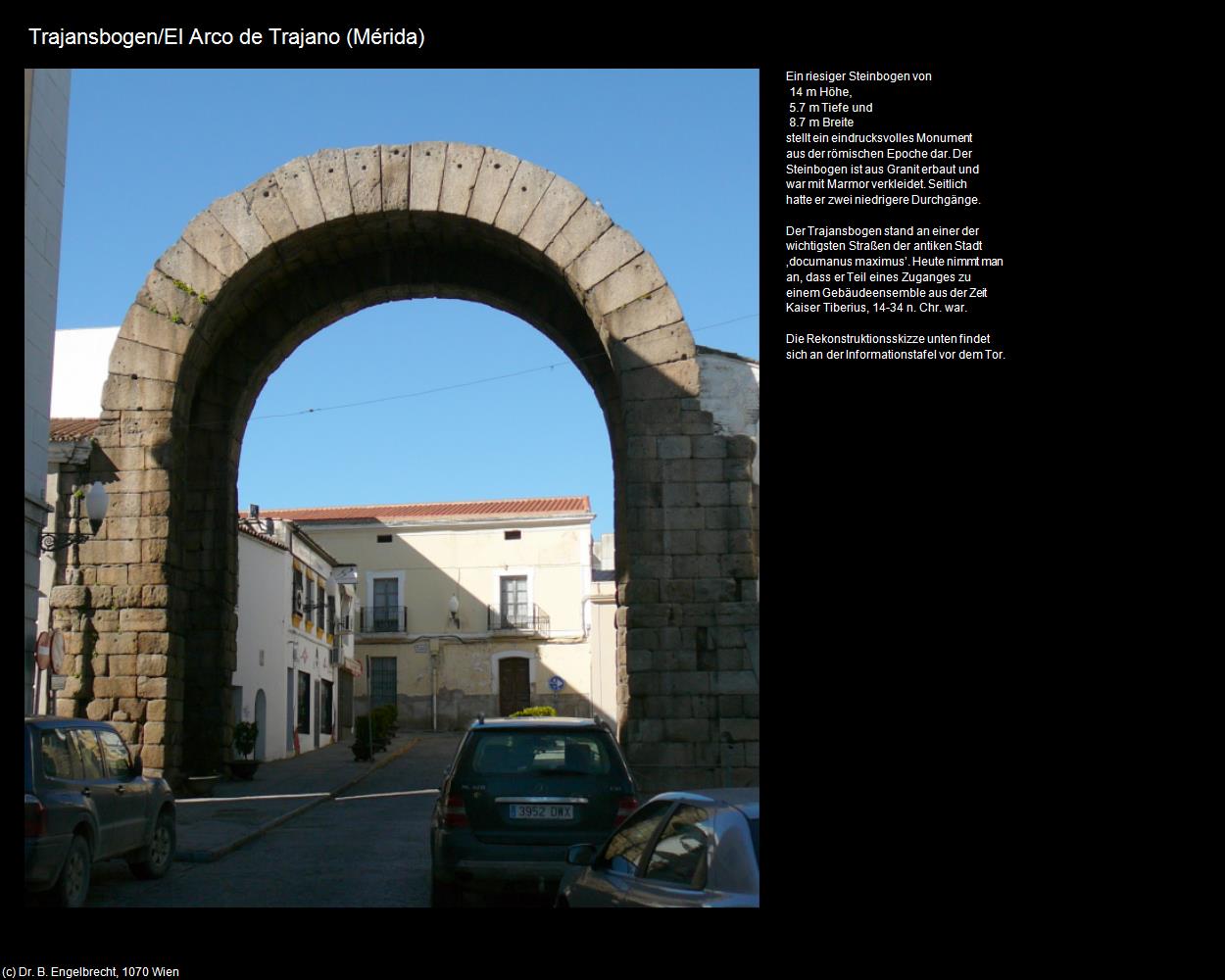 Trajansbogen (Merida ) in EXTREMADURA