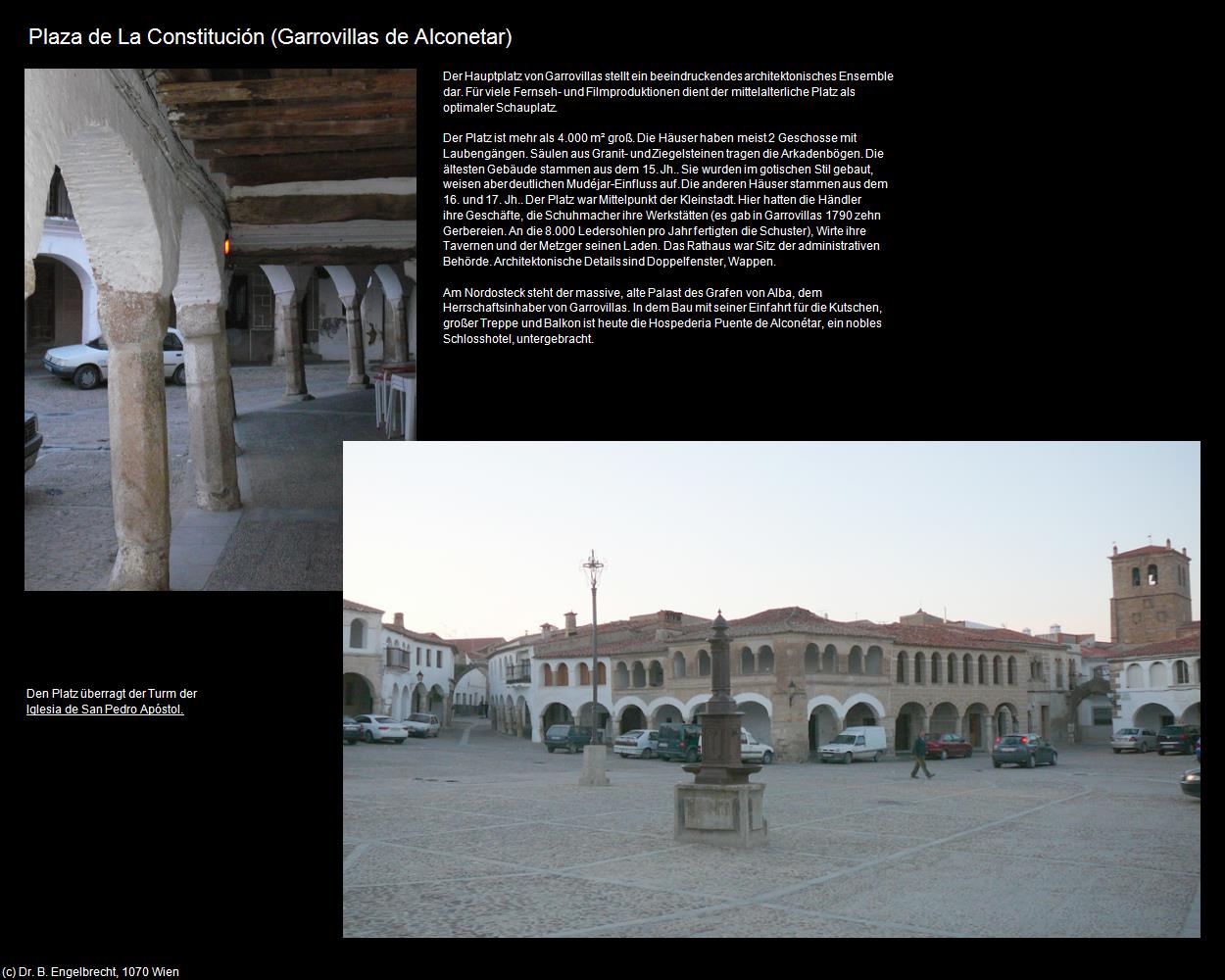 Plaza de La Constitución (Garrovillas de Alconetar) in EXTREMADURA(c)B.Engelbrecht