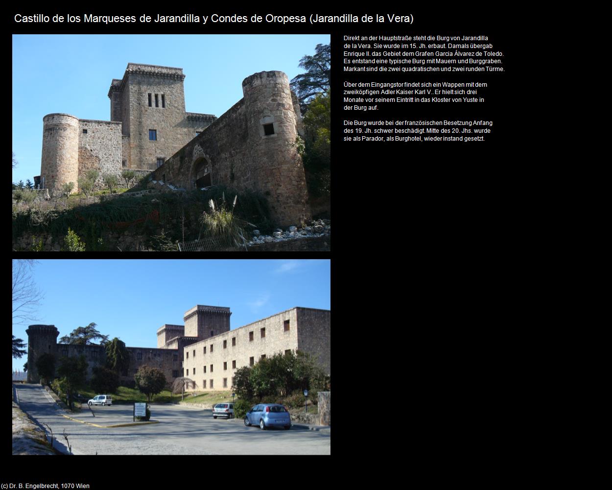 Castillo de los Marqueses de Jarandilla y condes de oropesa (Jarandilla de la Vera) in EXTREMADURA