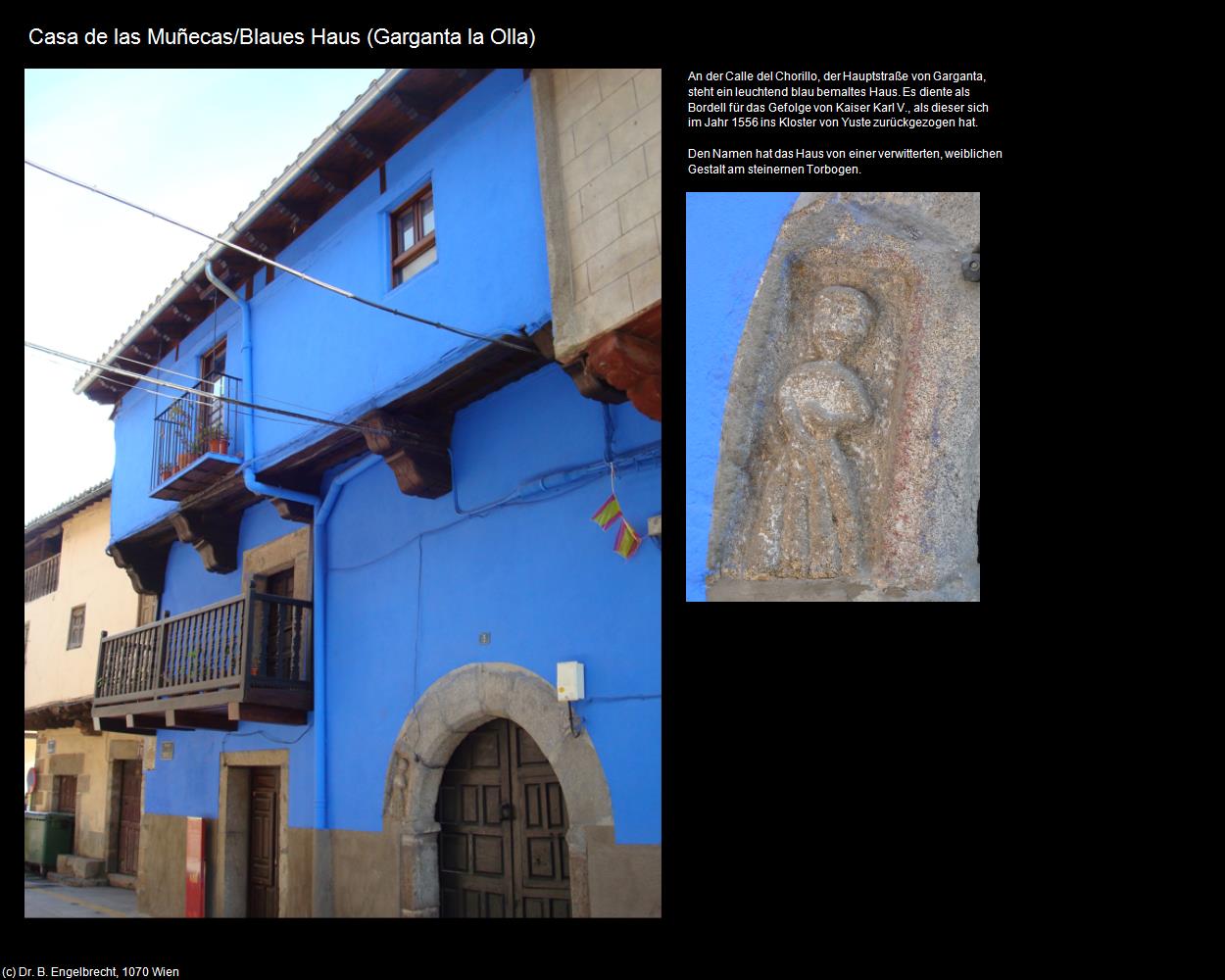 Casa de las Muñecas/Blaues Haus (Garganta la Olla) in EXTREMADURA