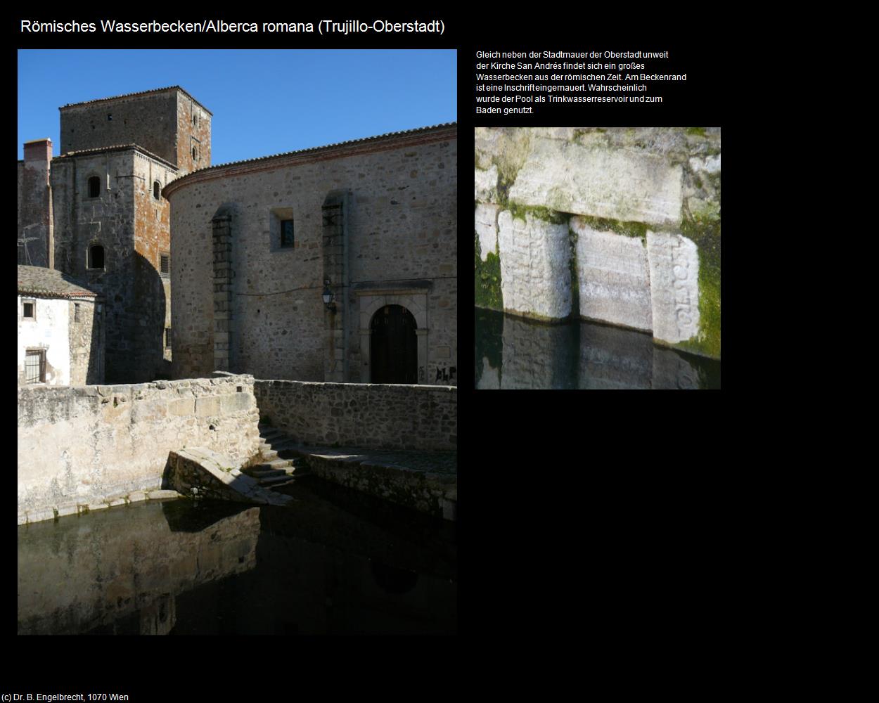 Römisches Wasserbecken/Alberca romana  (Trujillo) in EXTREMADURA