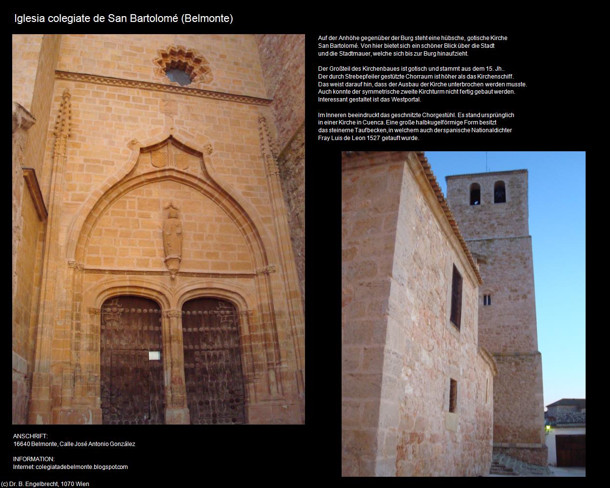 Iglesia colegiate de San Bartolomé  (Belmonte (ESP-CM)) in Kulturatlas-SPANIEN-MITTE