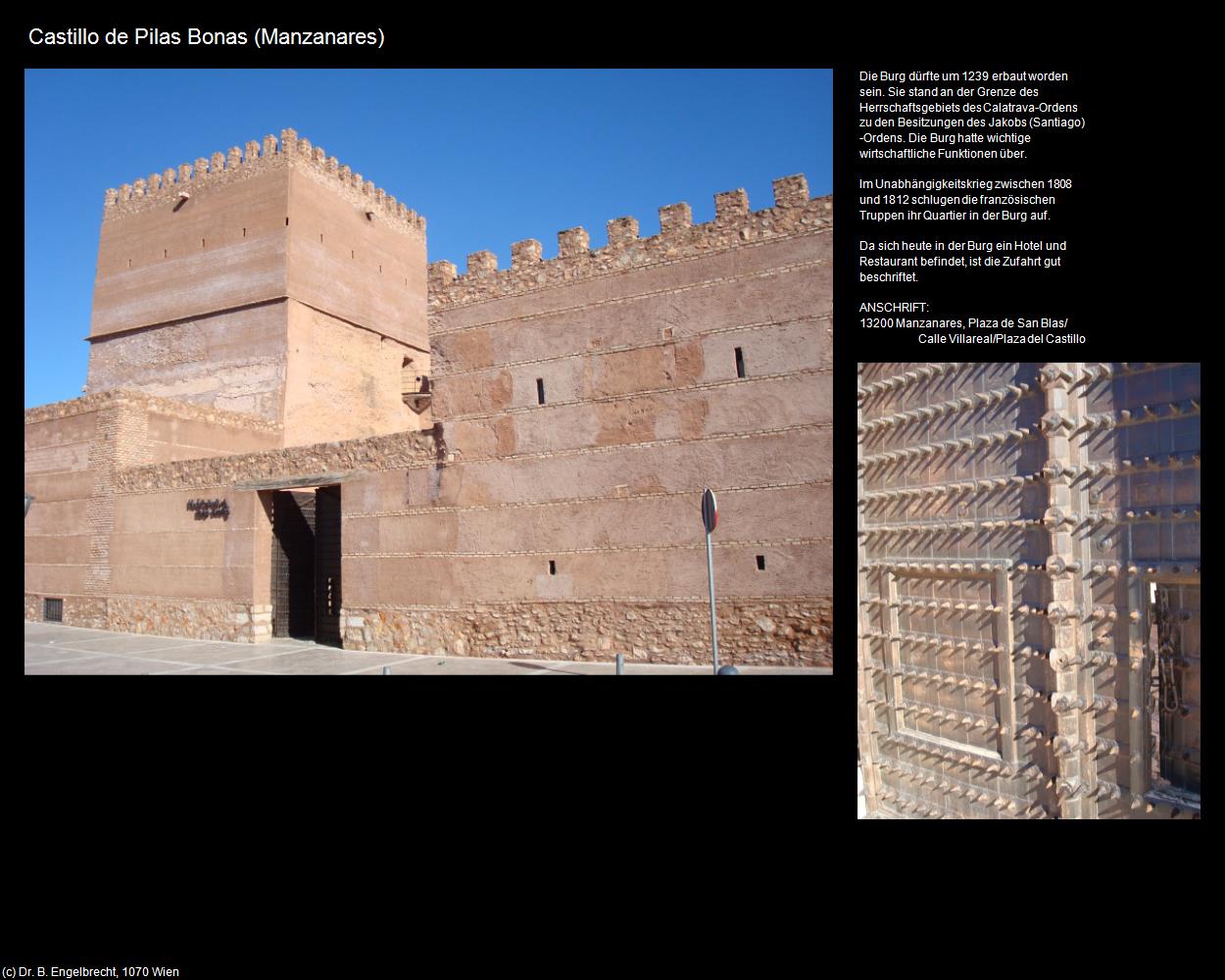 Castillo de Pilas Bonas  (Manzanares (ESP-CM) ) in Kulturatlas-SPANIEN-MITTE