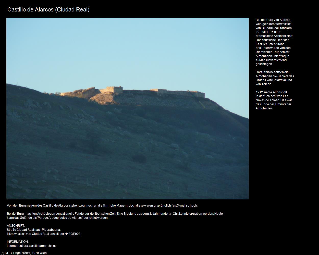 Castillo de Alarcos (Ciudad Real (ESP-CM)) in Kulturatlas-SPANIEN-MITTE