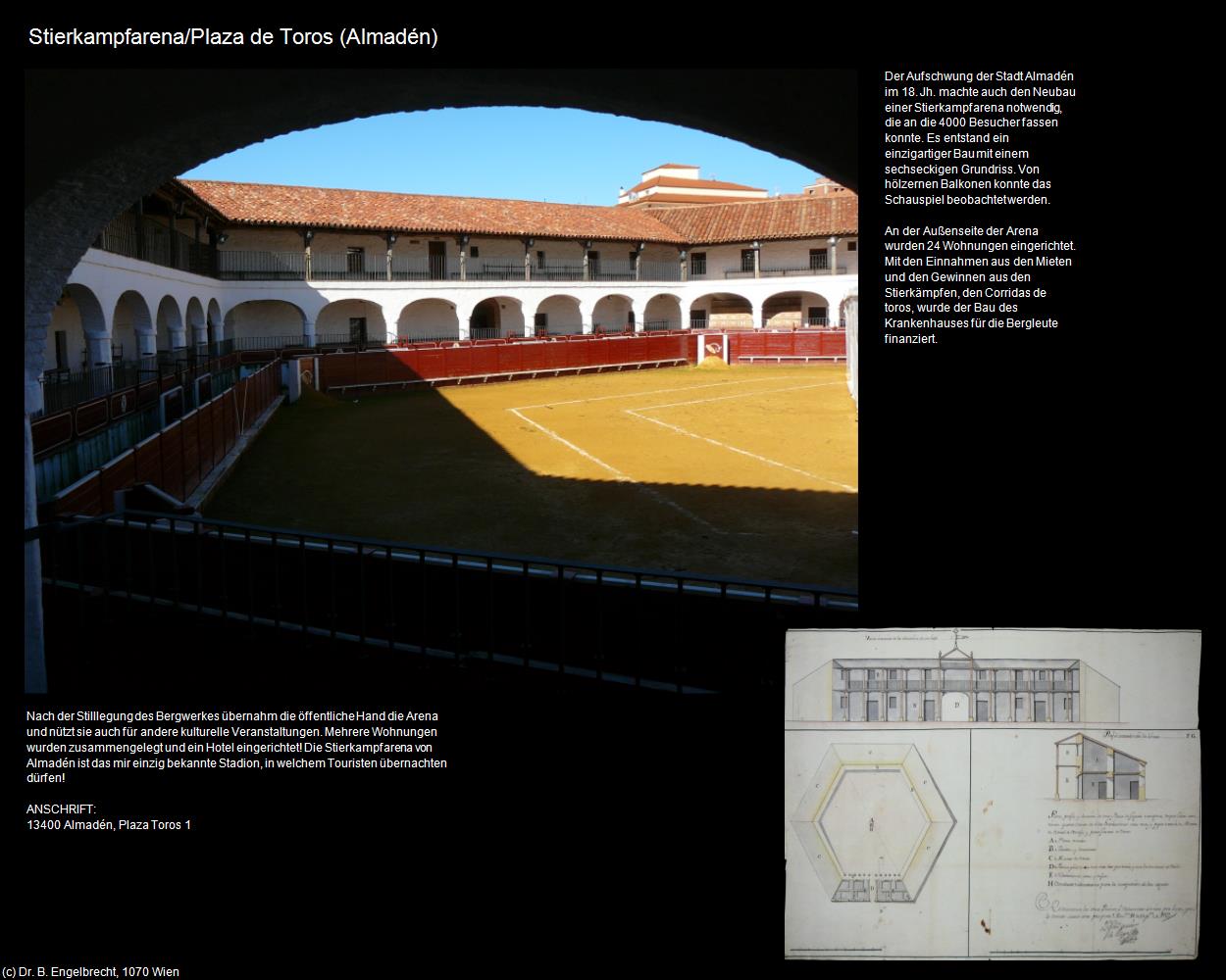 Stierkampfarena (Almadén (ESP-CM)) in Kulturatlas-SPANIEN-MITTE