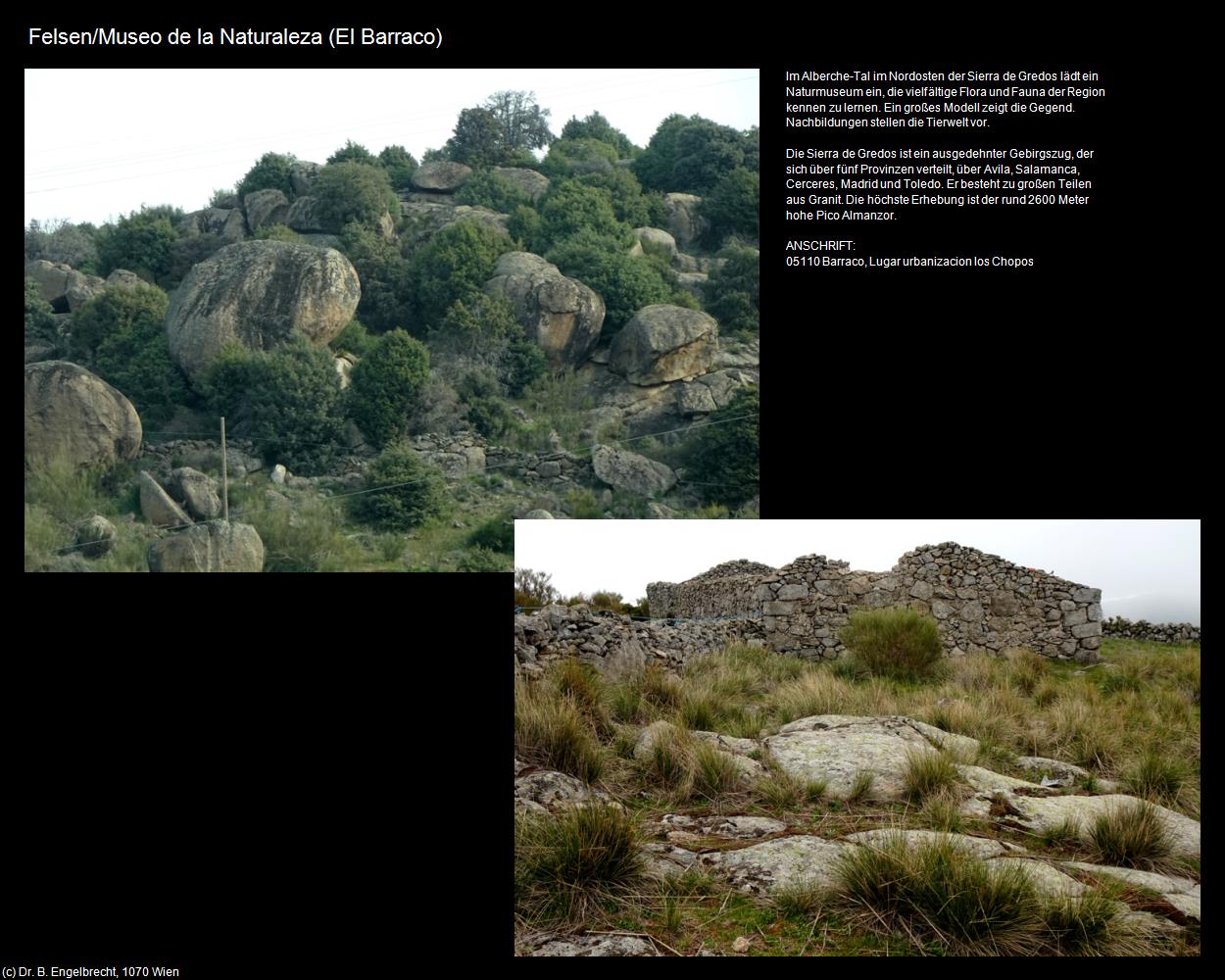 Felsen/Museo de la Naturaleza (El Barraco (ESP-CL) ) in Kulturatlas-SPANIEN-MITTE